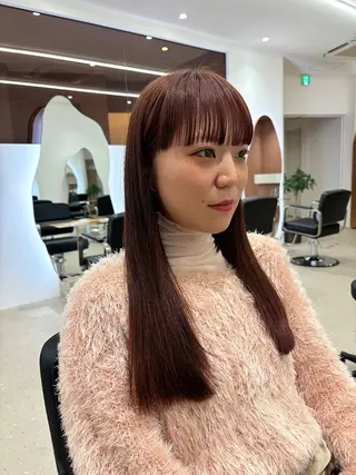ロング カラー ボブ 西宮北口/みなみのヘアスタイル