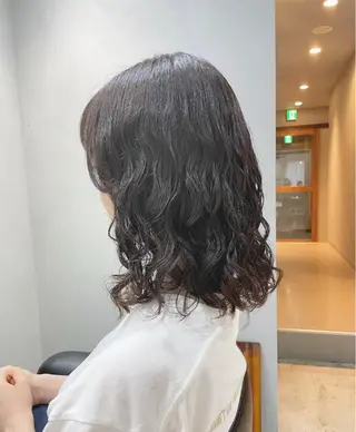 ミディアム パーマ 【表参道】Ruri デジタルパーマのヘアスタイル