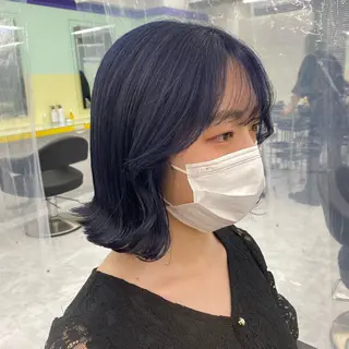 セミロング カラー ヘアアレンジ mai🍑暖色カラー /レイヤー💖のヘアスタイル