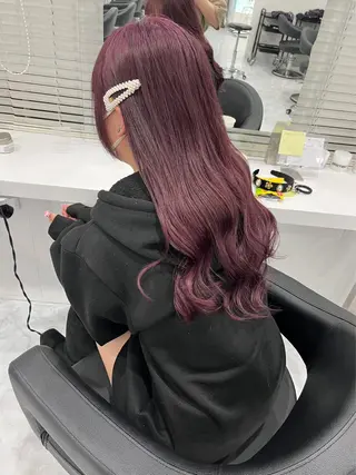 ロング メンズ 艶感ミルクティー🤍 色落ち綺麗🤍ともやのヘアスタイル