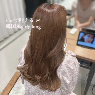 ロング カラー ヘアアレンジ🎀 yuuka 🤍のヘアスタイル