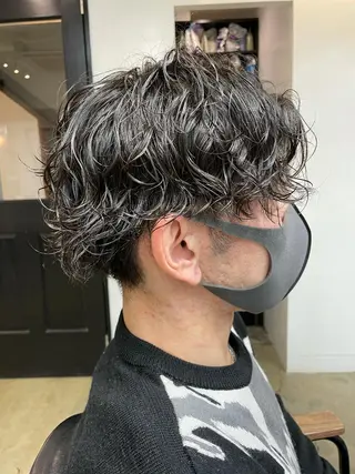 ショート パーマ メンズ 🌈本物の髪質改善 森田涼平のヘアスタイル