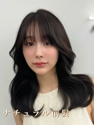 ロング カラー 顔まわりの神様✨ 透明感カラー藤嶋秀幸のヘアスタイル