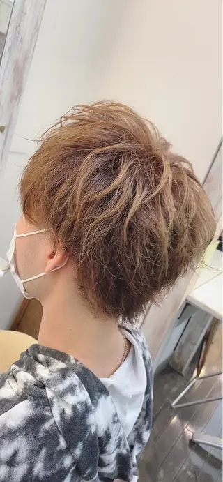 ショート メンズ 範馬 勇次郎のヘアスタイル