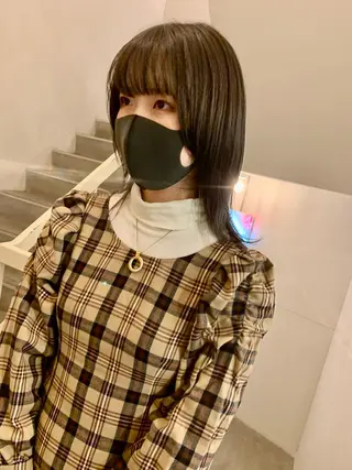 ミディアム カラー natsu fujinoのヘアスタイル