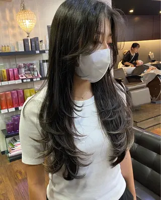 ロング カラー 似合わせレイヤー 🇰🇷荒木洋文のヘアスタイル