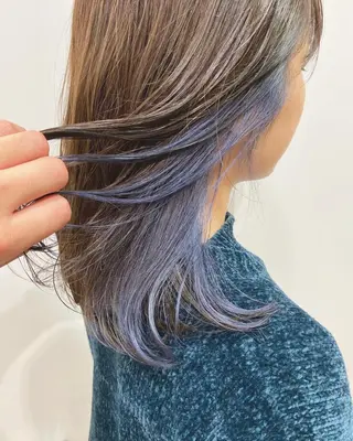 ミディアム カラー ness🎖️ カミカリスマ受賞のヘアスタイル