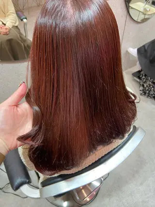 セミロング 新宿/韓国ヘア 中明度カラー/かやのヘアスタイル