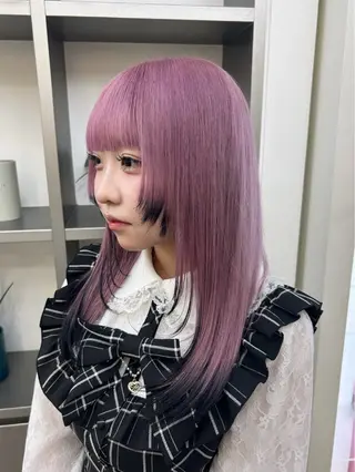 ロング MiRI💜地毛級 エクステ✖似合わせ技のヘアスタイル