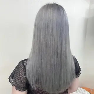 ロング カラー ヘアアレンジ 縮毛矯正🤍 盛れるボブ/ひかりのヘアスタイル