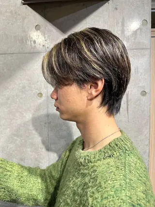 カラー メンズ DAIKIベージュ 🍂レイヤーカットのヘアスタイル