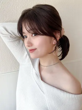 ミディアム 山﨑 翼のヘアスタイル