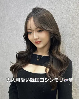 セミロング カラー 🩷韓国ヘア/ヨシン モリ🩷Maikaのヘアスタイル