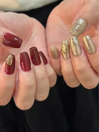 ネイル なんば堀江/育爪施術 ニュアンス✻Kaphのネイルデザイン