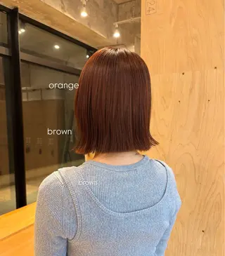 セミロング 透明感カラー🤎/ ツヤカラー/さくらのヘアスタイル