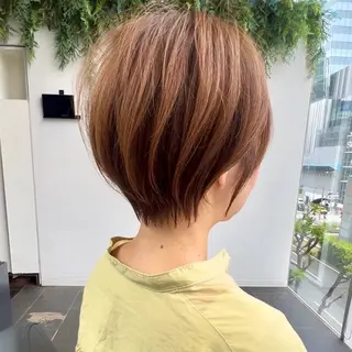 ショート カラー ⭐️銀座/ショート/ 艶カラー/りょうがのヘアスタイル