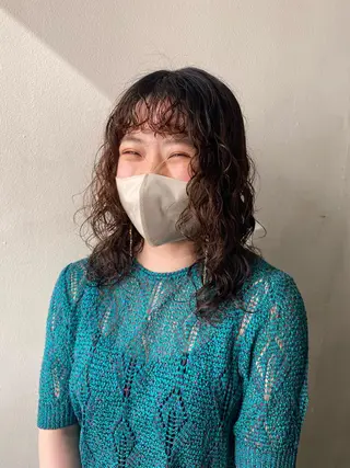 セミロング パーマ 🌸透明感艶 カラー🌸Yuukiのヘアスタイル