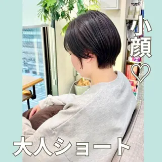 ショート 桜木町2分/くびれ /ボブ/ナチュラルのヘアスタイル