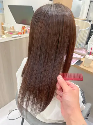 セミロング mayu /韓国風/艶カラーのヘアスタイル