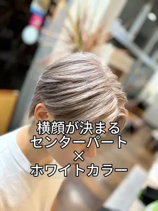 ショート カラー メンズ 朝セット楽！指名多数 メンズ特化/黒部由徒のヘアスタイル