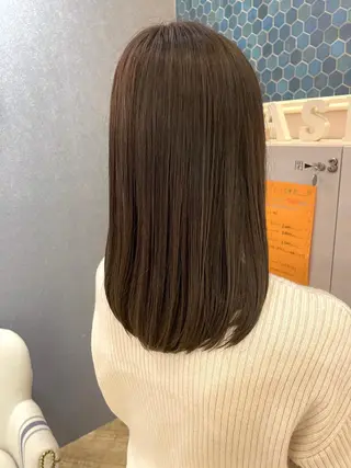 セミロング カラー ＊ロングモデル＊ 清水菜穂香のヘアスタイル