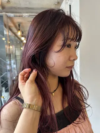 ロング カラー momo kgのヘアスタイル