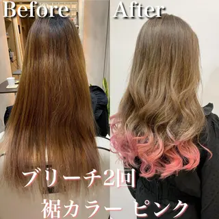 セミロング カラー Soleria 田中慎一のヘアスタイル