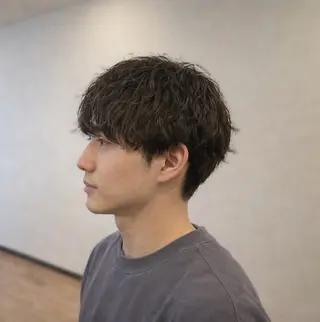 ショート パーマ 野呂 隼人のヘアスタイル