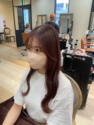 セミロング カラー Hika.ハイトーン 髪質改善🩵ᩚ🫧のヘアスタイル