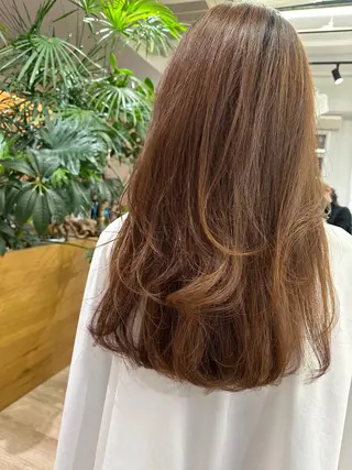 ロング 切りっぱなし/髪質 改善矯正/さやか🫧のヘアスタイル