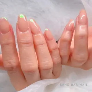 ミディアム SAND BAR NAILのネイルデザイン