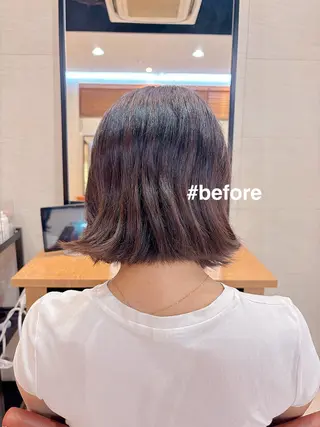 パーマ ボブ/ミディアム 親しみやすさ/さくらのヘアスタイル