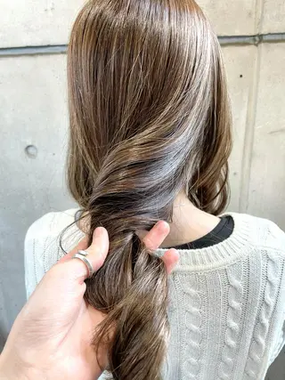 ミディアム カラー 銀座No.1髪質改善 縮毛矯正/本木のヘアスタイル