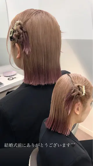 ショート ヘアアレンジ SALOWIN新宿三丁目 Frente店所属・薄田 珠美のヘアスタイル