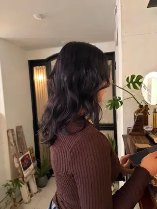 セミロング ミユウ/ 暖色/ベージュのヘアスタイル