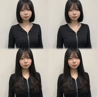 ロング カラー 髪質改善 艶髪矯正 エクステ かいり✂️のヘアスタイル