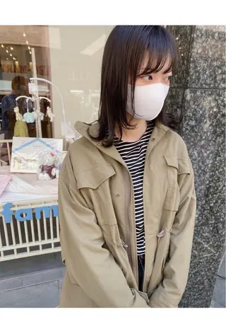 ミディアム カラー マンツーマン半個室 tamuraのヘアスタイル