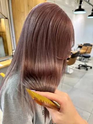 ミディアム 盛れる透明感カラー・ momokaのヘアスタイル