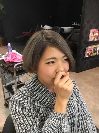 ミディアム カラー パーマPrivate SalonNoa名駅のヘアスタイル