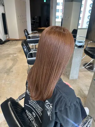 セミロング カラー 長野 美沙のヘアスタイル
