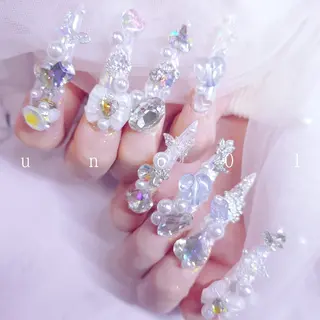 ネイル 梅田🦄中崎町🩵 u n o 0 1のネイルデザイン