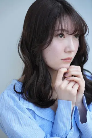 セミロング カラー ヘアアレンジ アンソメット .のヘアスタイル