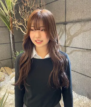 ロング yurika🎀 透明感カラー🫧のヘアスタイル