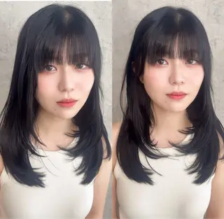 セミロング KAEDE🎀 縮毛矯正＆パーマ特化のヘアスタイル
