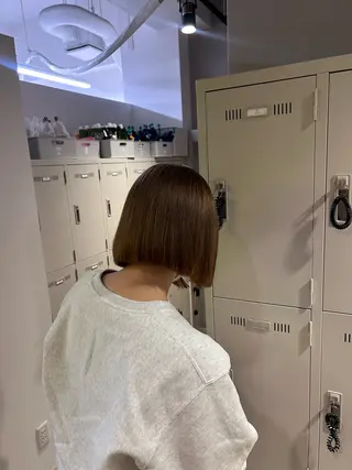 カラー 透明感ベージュ🤎 ナチュラルレイヤーのヘアスタイル