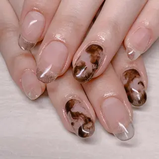 セミロング .. momoko🕊のネイルデザイン