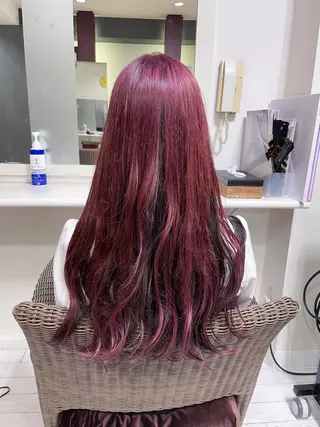 ロング カラー 神 .のヘアスタイル