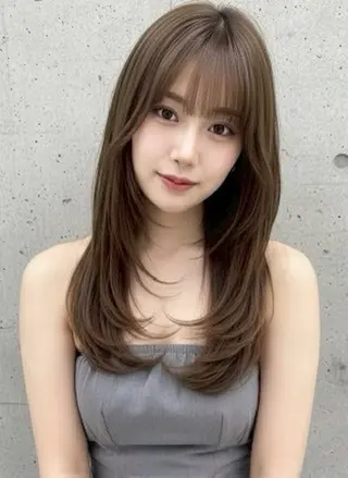 セミロング カラー ヘアアレンジ 【代表】 たき〜のヘアスタイル