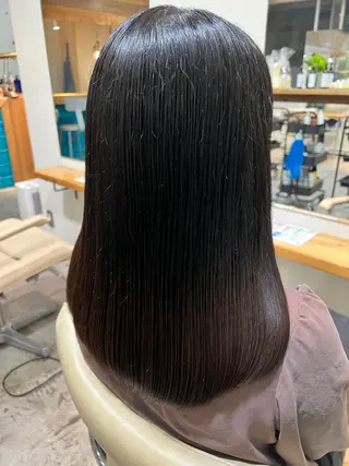 ロング カラー パーマ 💛似合わせカット カラー💛 amiのヘアスタイル