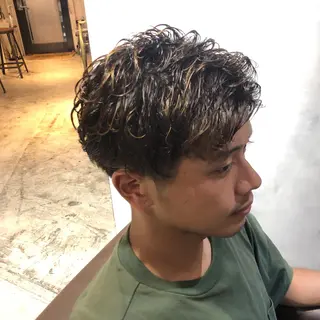 カラー パーマ メンズ 🤎艶髪×透明感🤎 【𝙔𝙐𝙕𝙐】のヘアスタイル